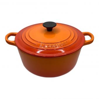 LE CREUSET (ルクルーゼ) 両手鍋 レッド ココット・ロンド