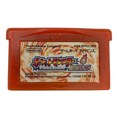 Nintendo (ニンテンドウ) ポケットモンスターファイアレッド ゲームボーイアドバンス用ソフト CERO A (全年齢対象)