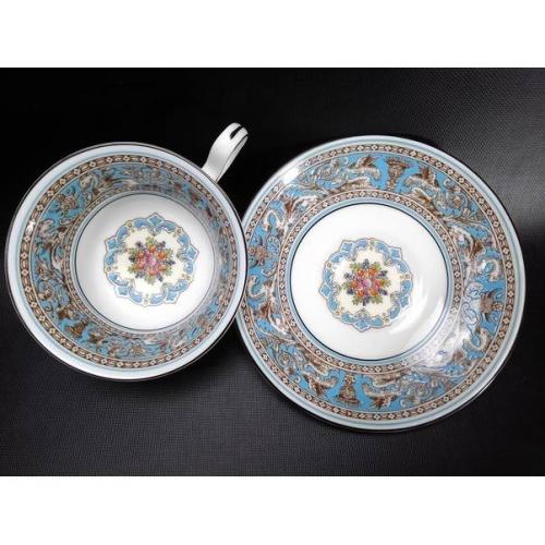 Wedgwood カップ&ソーサー フロレンティーン・ターコイズ 1980-1991