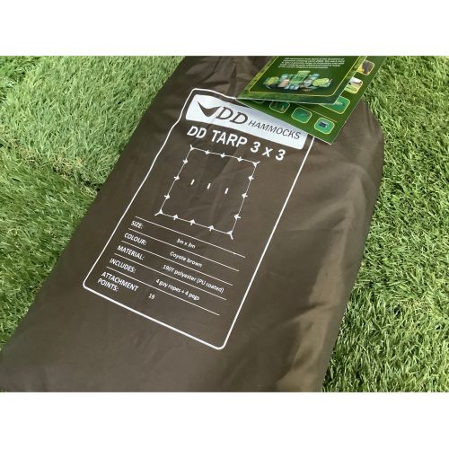 DD HAMMOCKS (ディーディーハンモック) DDタープ 3×3 コヨーテブラウン