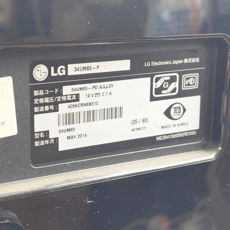 LG (エルジー) ウルトラワイドモニター 34UM65-P DVIx1/HDMIx2