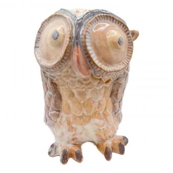 萩焼 (ハギヤキ) 置物 幸福梟  厚東建信