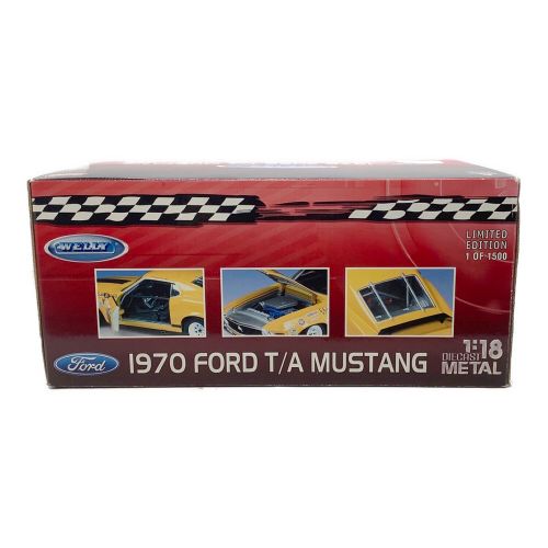 WELLY (ウィリー) モデルカー 1970 FORD T/A MUSTANG 1:18