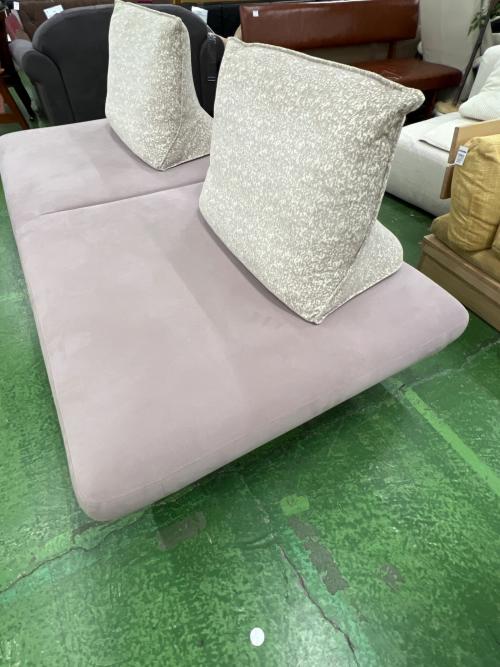 ligne roset グレーソファー2人がけ