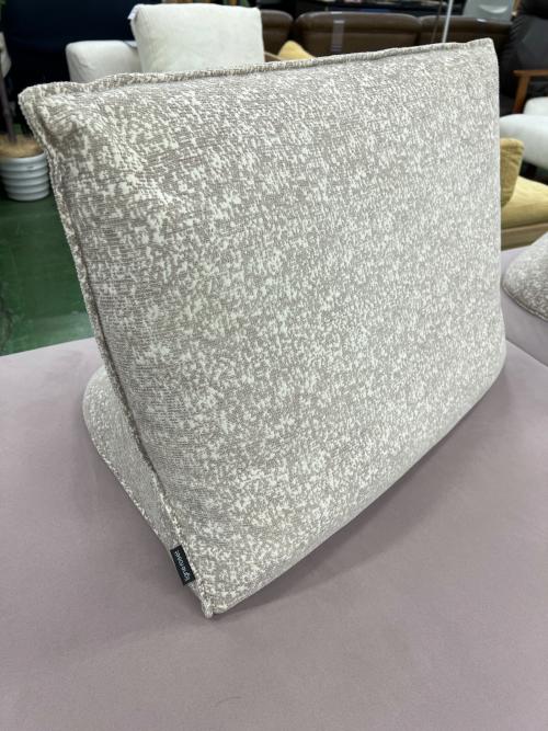 ligne roset (リーンロゼ) 2人掛けソファー ライトグレー×ベージュ ウルトラスウェード 296 PRADO