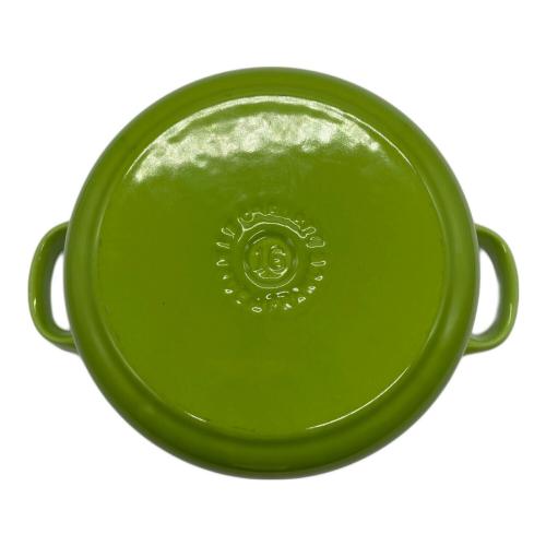 LE CREUSET (ルクルーゼ) 両手鍋 16㎝ 黄緑