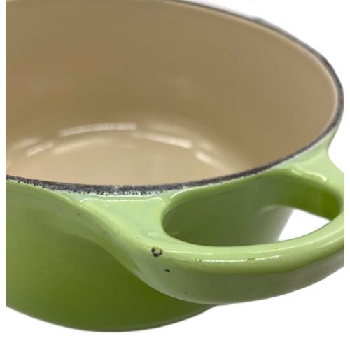 LE CREUSET (ルクルーゼ) 両手鍋 16㎝ 黄緑