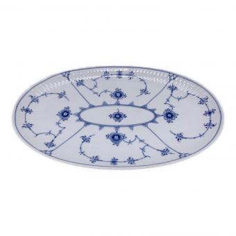 ROYAL COPENHAGEN (ロイヤル・コペンハーゲン) オーバルプレート ブルーフルーテッド・プレイン