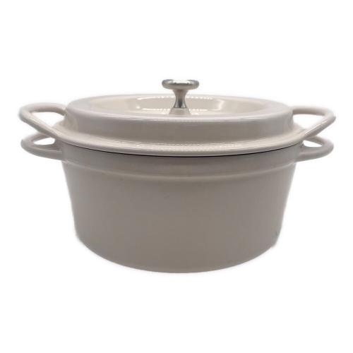 VERMICULAR (バーミキュラ) 両手鍋 使用感有 ホワイト