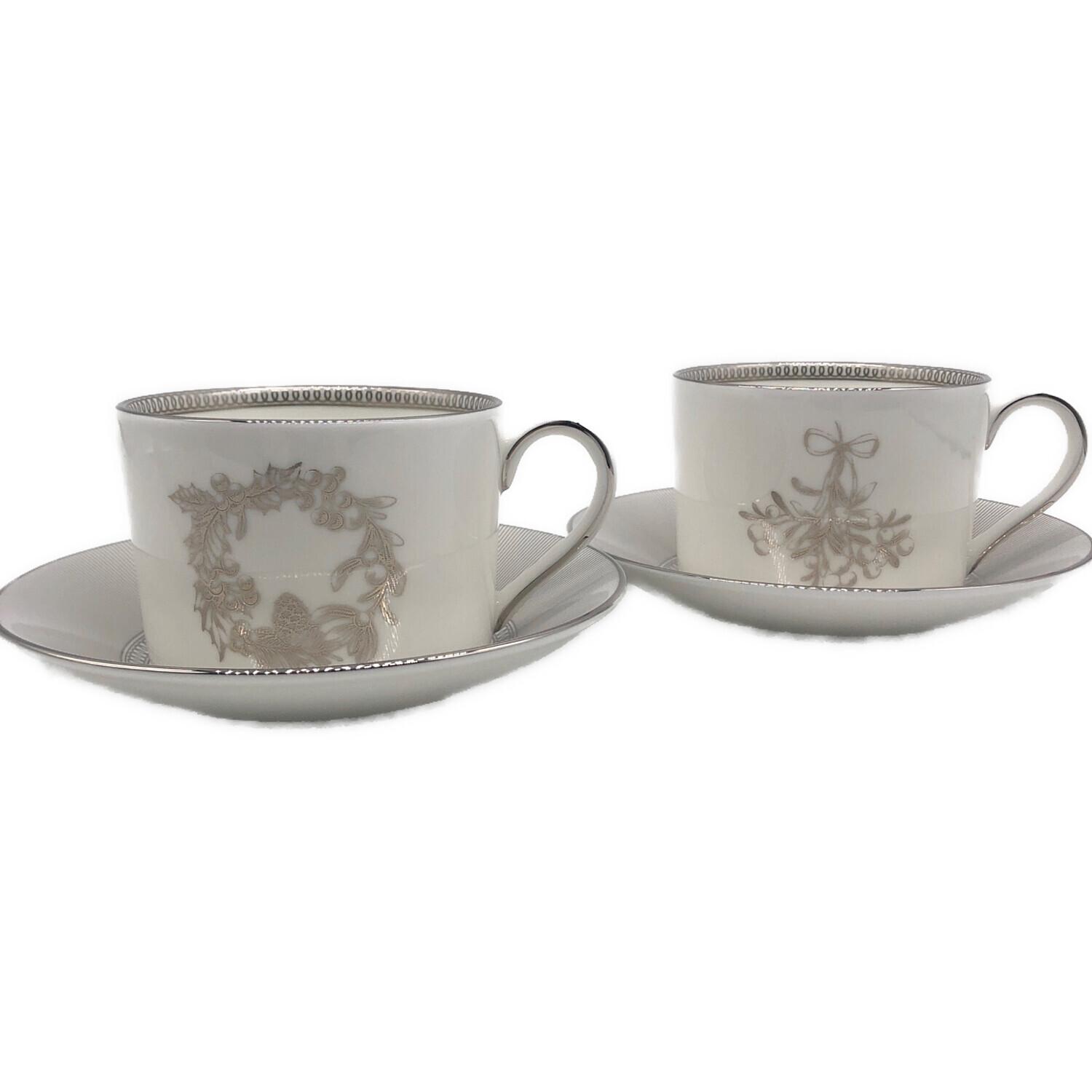 Wedgwood (ウェッジウッド) カップ&ソーサー ウィンターホワイト 2P