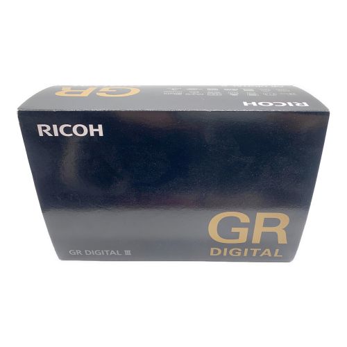 RICOH (リコー) コンパクトデジタルカメラ GR DIGITALⅢ 1040万画素 1/1.7型CCD 専用電池 SDXCカード対応 ISO64～1600 ■