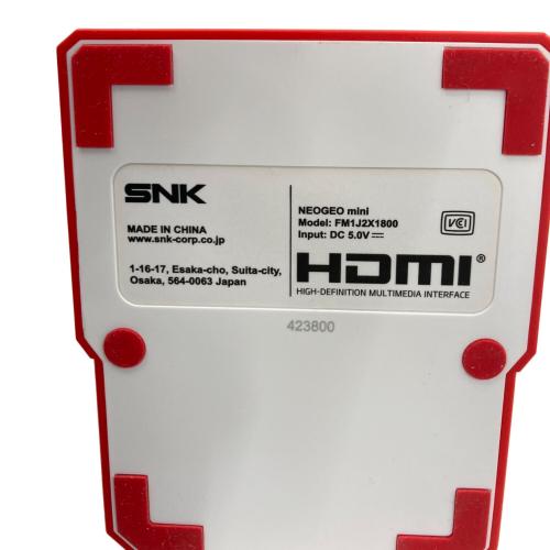 snk (エスエヌケイ) NEOGEO mini FM1J2X1800