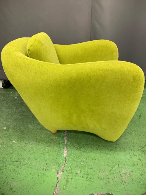 IDEE (イデー) ミニミラーアームチェア グリーン  ファブリック