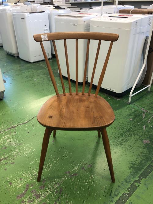 ercol (アーコール) ダイニングチェアー ナチュラル  イギリスビンテージ家具 ボウバックチェア