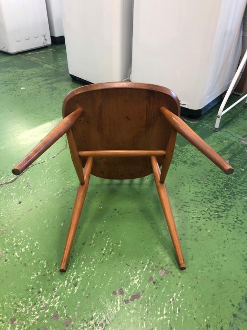 ercol (アーコール) ダイニングチェアー ナチュラル  イギリスビンテージ家具 ボウバックチェア