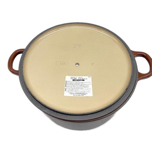 LE CREUSET (ルクルーゼ) 両手鍋 24cmココットロンド