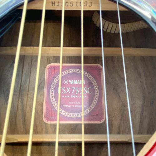 YAMAHA (ヤマハ) エレアコギター FSX755SC 順反り有 動作確認済み 中国製