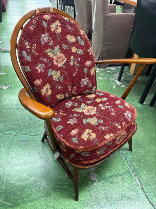 ercol (アーコール) グランドマザーチェア レッド
