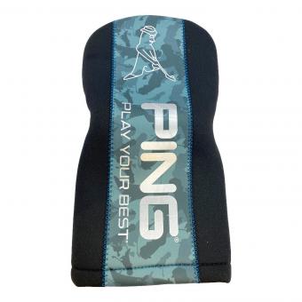 PiNG (ピン) ヘッドカバー ブラック×グリーン