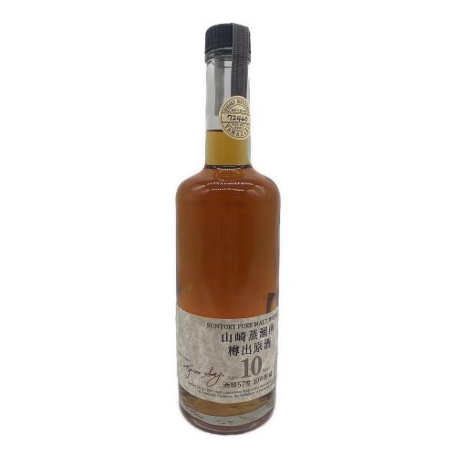 サントリー ジャパニーズウィスキー 山崎蒸溜所 樽出原酒 600ml 山崎 10年 未開封