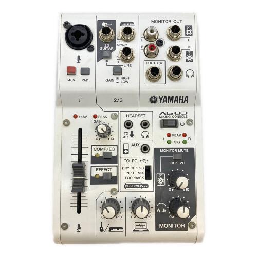YAMAHA (ヤマハ) MIXING CONSOLE AG03 通電確認のみ 2019年製 インドネシア YCZX01107