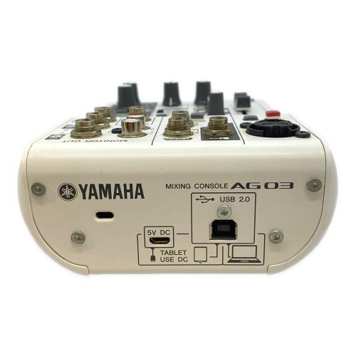 YAMAHA (ヤマハ) MIXING CONSOLE AG03 通電確認のみ 2019年製 インドネシア YCZX01107