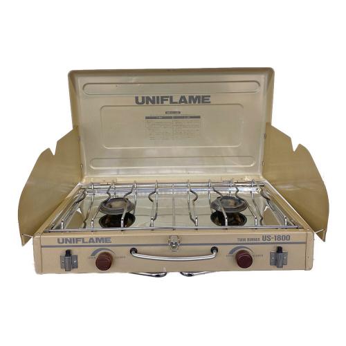 UNIFLAME (ユニフレーム) ツインガスバーナー PSLPGマーク有 US-1800　USED 使用感有