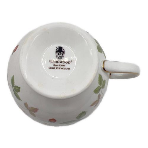 Wedgwood (ウェッジウッド) カップ&ソーサー 黒壺 イングランド製 ワイルドストロベリー 5Pセット
