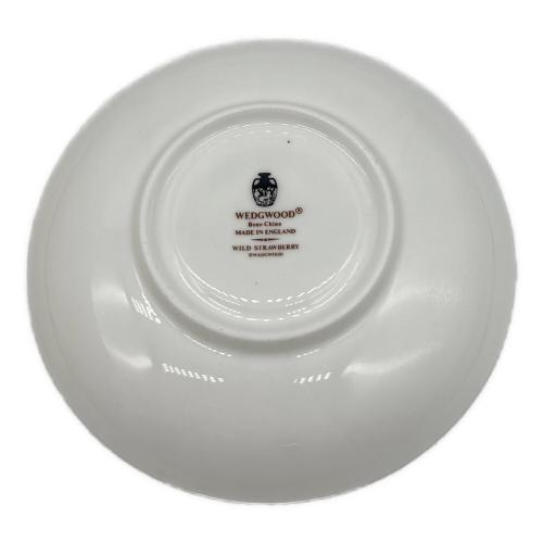 Wedgwood (ウェッジウッド) カップ&ソーサー 黒壺 イングランド製 ワイルドストロベリー 5Pセット