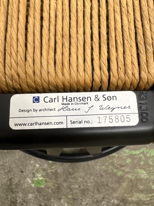 Carl Hansen&Son (カールハンセンアンドサン) ダイニングチェアー ブラック×ナチュラル Yチェア CH24 Hans J. Wegner