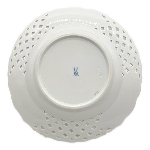 Meissen (マイセン) プレート 花 蝶 透かし網