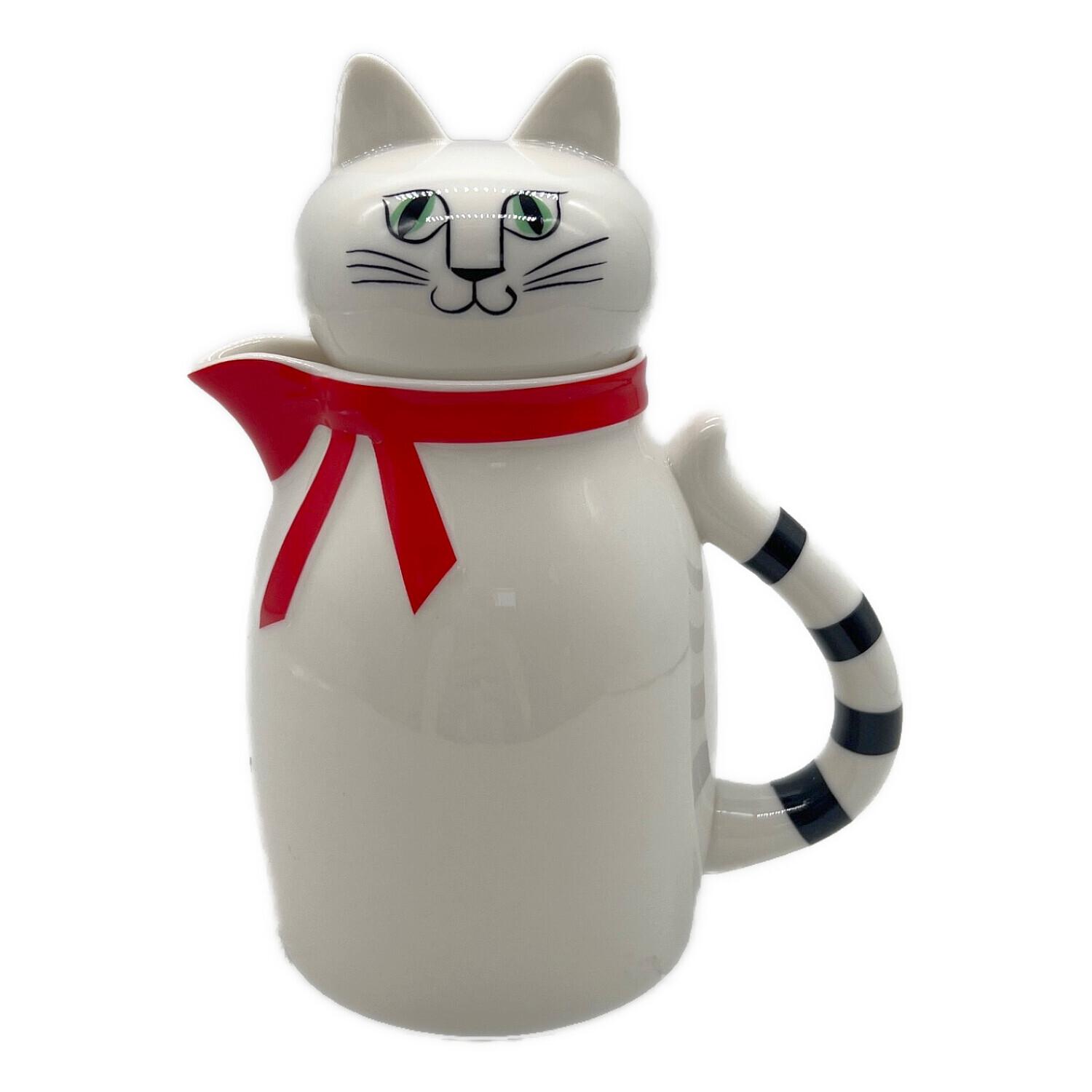 Lisa Larson (リサラーソン) ティーポット 白猫 FIA｜トレファク