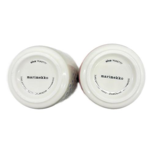 marimekko (マリメッコ) カップセット ピンク×グレー oiva PUKETTI