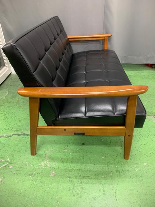 【カリモク60】カリモクロクマル Kチェア　2シーター　スタンダードブラック 黒 カリモク60 Kチェア 2シーター・スタンダードブラック