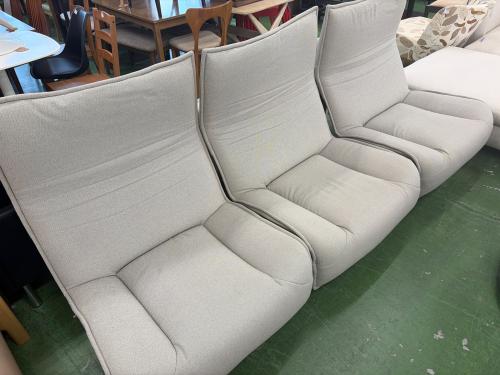 CASSINA (カッシーナ) 3人掛けソファー 幅:約260㎝ ライトグレー Veranda（廃盤品）
