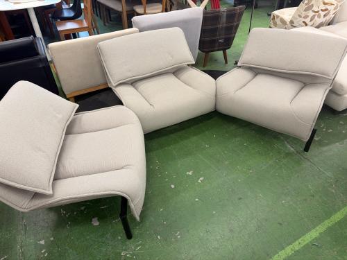 CASSINA (カッシーナ) 3人掛けソファー 幅:約260㎝ ライトグレー Veranda（廃盤品）