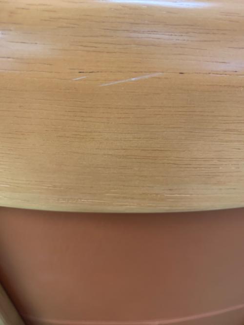 karimoku (カリモク)DIRETTORE ダイニングチェアー オレンジ×ナチュラル