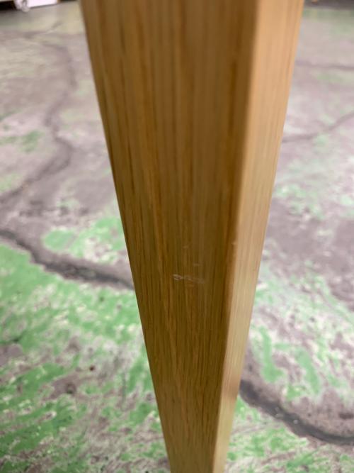 秋田木工 (アキタモッコウ) ダイニング4点セット ナチュラル×ホワイト N-T005