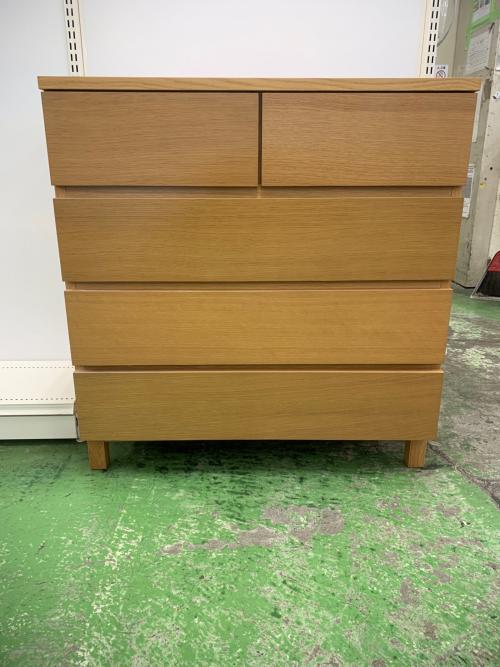 無印良品 (ムジルシリョウヒン) チェスト ナチュラル 4段