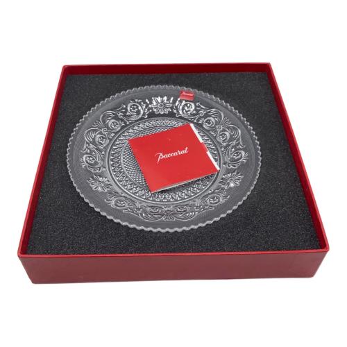 Baccarat (バカラ) ガラス皿 アラベスク