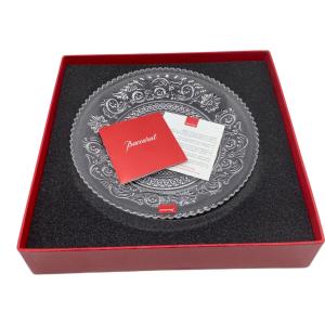 Baccarat (バカラ) ガラス皿 アラベスク
