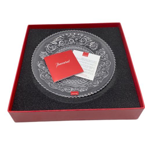 Baccarat (バカラ) ガラス皿 アラベスク