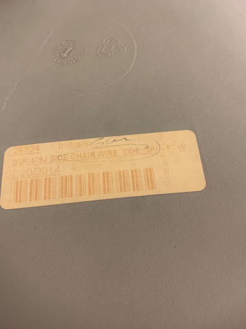 Herman Miller (ハーマンミラー) シェルチェア ライトグレー Side Shell Chair Charles & Ray Eames