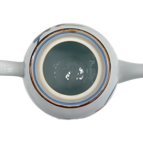 源右衛門窯 (ゲンエモンガマ) ポット砂糖入れ 古伊万里菊柄