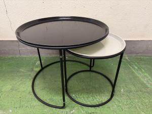 HERMOSA (ハモサ) ネストテーブル USA製 ブラック×ホワイト CAMBRO LOW TABLE