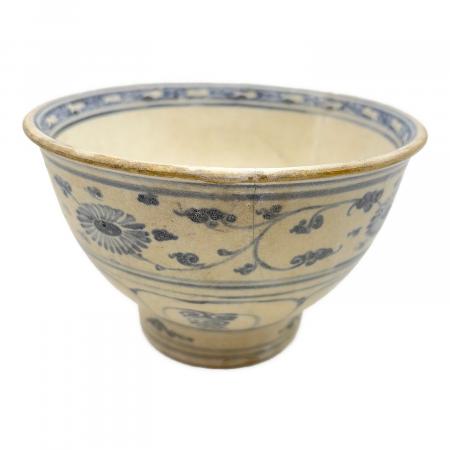安南染付茶碗　絞り手　時代物　ベトナム　茶陶茶道具 1004018885429004_01_4914w.jpeg
