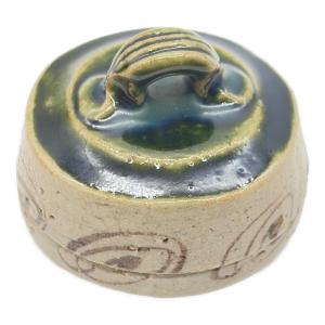 織部焼 和食器 はじき織部香合