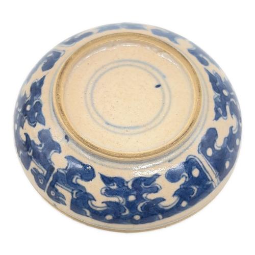 和食器 安南 龍画 丸香合