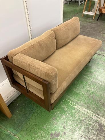 【1 daiz】unico VISK3シーターソファ　中古グレー送料込み ゆったりソファ グレー IF YTRK-GY【宅配便でのお届け】の通販｜東京