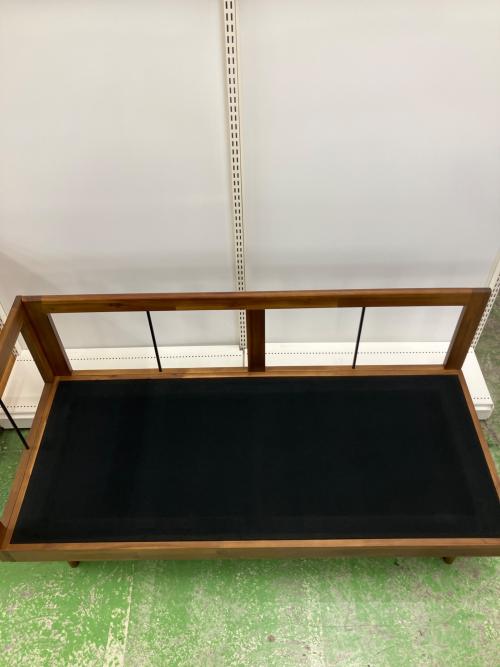 UNICO (ウニコ) 2人掛けソファー  ベージュ×ブラウン SWELLA　角ダメージ有